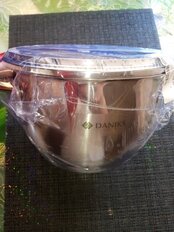 Кастрюля нержавеющая сталь, 2.6 л, с крышкой, крышка стекло, Daniks, Мадрид Gold, SD-318G, индукция - фото 7 от пользователя