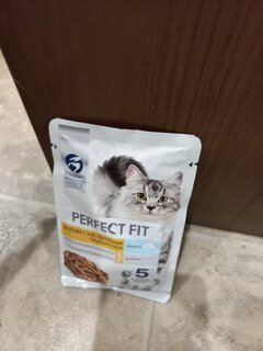 Корм для животных Perfect Fit, 75 г, для кошек с чувствительным пищеварением, кусочки в соусе, лосось, N1804 - фото 3 от пользователя