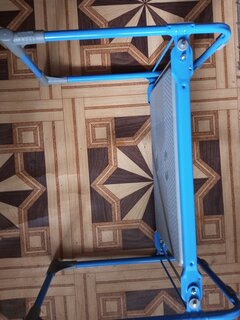 Скамейка садовая 56х30х42.5 см, складная, голубая, Nika, СК - фото 2 от пользователя