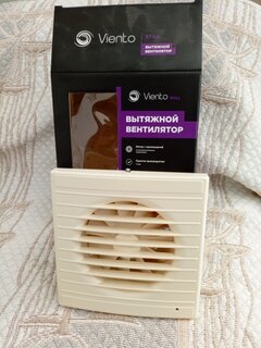 Вентилятор вытяжной настенный, Viento, установочный диаметр 100 мм, 130 м³/ч, обратный клапан, слоновая кость, ВИЕНТО 100СК STILL ivory-B - фото 1 от пользователя