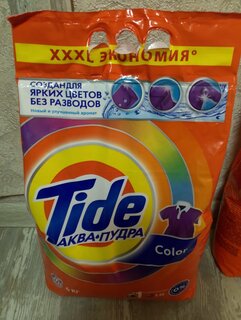 Стиральный порошок Tide, 6 кг, автомат, для цветного белья, Color - фото 1 от пользователя