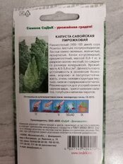 Семена Капуста савойская, Пирожковая Евро, 0.5 г, 10309, цветная упаковка, Седек - фото 5 от пользователя