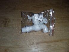 Кран водоразборный, 1/2&quot;, со штуцером, ручка-крест, пластик, ComfortFactor - фото 3 от пользователя