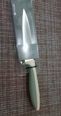 Нож кухонный Daniks, Verde, универсальный, нержавеющая сталь, 12.5 см, рукоятка пластик, JA20206748-BL-4 - фото 2 от пользователя