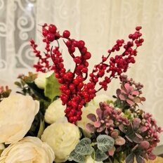 Ветвь декоративная 30 см, красная, SYCD-2331 - фото 2 от пользователя