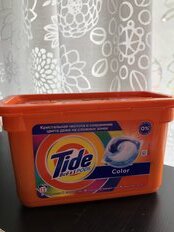 Капсулы для стирки Tide, Все в 1 Pods Color, для цветного белья, 12 шт, капсула 22.8 г - фото 9 от пользователя