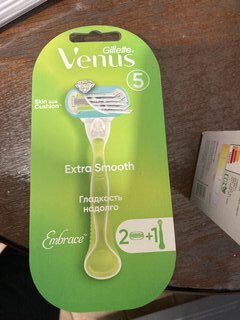 Станок для бритья Gillette, Venus Embrace, для женщин, 2 сменные кассеты - фото 1 от пользователя