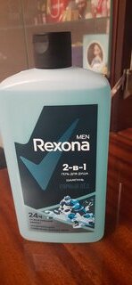 Гель для душа и шампунь Rexona, 2 в 1 Горный лед, для мужчин, 750 мл - фото 3 от пользователя