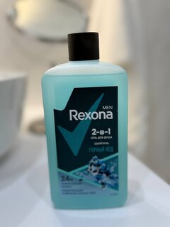 Гель для душа и шампунь Rexona, 2 в 1 Горный лед, для мужчин, 750 мл - фото 2 от пользователя