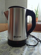 Чайник электрический Lofter, A05, 1.8 л, 1500 Вт, скрытый нагревательный элемент, нержавеющая сталь - фото 9 от пользователя