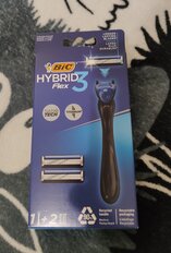 Станок для бритья Bic, Flex3 Hybrid, для мужчин, 3 лезвия, 2 сменные кассеты, 921449 - фото 4 от пользователя