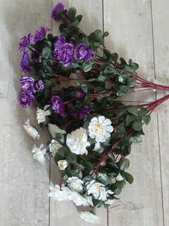 Цветок искусственный пасхальный, Азалия, 12 веток, 24 головки, 55 см, в ассортименте, F49-108 - фото 6 от пользователя