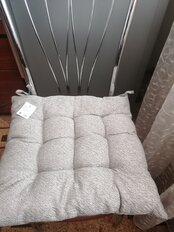 Сиденье мягкое 100% полиэстер, 40х40 см, кофе, Стеганное, Y8-2880 - фото 3 от пользователя
