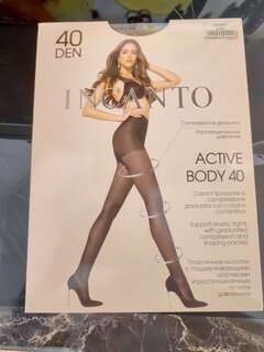 Колготки Incanto, Active Body, 40 DEN, р. 3, daino/загар, с уплотненными шортиками и укрепленным мыском - фото 1 от пользователя