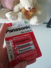 Батарейка Panasonic, АА (R6, 15D), Zinc-carbon, солевая, 1.5 В, блистер, 4 шт - фото 4 от пользователя