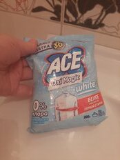 Отбеливатель Ace, Oxi Magic White, 200 г, порошок, для белого белья, кислородный, 80226266 - фото 5 от пользователя