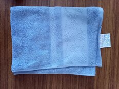 Полотенце банное 50х90 см, 100% хлопок, 470 г/м2, Орнелиа, голубое, Узбекистан, 31195090 - фото 5 от пользователя