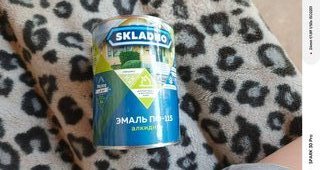 Эмаль Skladno, ПФ-115, алкидная, глянцевая, зеленая, 0.8 кг - фото 4 от пользователя