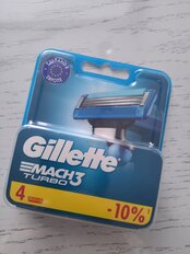 Сменные кассеты для бритв Gillette, Mach3 Turbo, для мужчин, 4 шт - фото 9 от пользователя