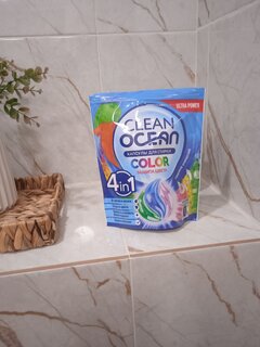 Капсулы для стирки Ocean Clean Color, 15 шт, 15 г - фото 1 от пользователя