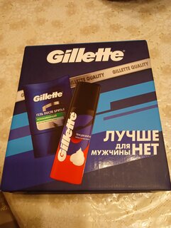 Набор подарочный для мужчин, Gillette, гель после бритья для чувствительной кожи 75 мл + пена для бритья 50 мл - фото 3 от пользователя