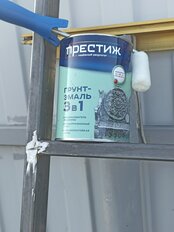 Грунт-эмаль Престиж, по ржавчине, алкидная, серая, 0.9 кг - фото 2 от пользователя