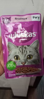 Корм для животных Whiskas, 75 г, для взрослых кошек 7+, рагу, ягненок, пауч, G8483 - фото 2 от пользователя