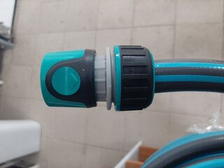 Коннектор для шланга 3/4&quot;, быстросъемный, автостоп, пластик, аквастоп, Kalipso, DY8030GL - фото 3 от пользователя