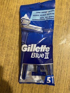 Станок для бритья Gillette, Blueii, для мужчин, 5 шт, одноразовые, BLI-81499251 - фото 3 от пользователя