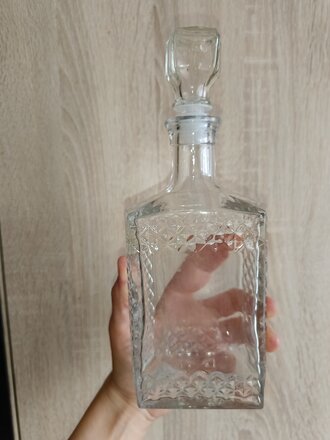 Графин - штоф стекло, 0.5 л, Evis, Оптика, 3100010021/3100011316 - фото 2 от пользователя