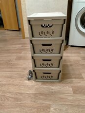 Комод 4 ящика, Deluxe, 38.5х30х69 см, светло-бежевый, С32769/433276934, Бытпласт - фото 9 от пользователя
