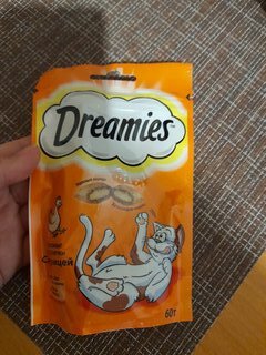 Корм для животных Dreamies, 60 г, для кошек, лакомство, курица, 52351 - фото 8 от пользователя