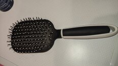 Расческа массажная, 25 х 8.5 см, большая, прямоугольная ручка, Инь-Янь, Y3-879 - фото 1 от пользователя
