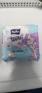 Прокладки женские Bella, for teens Ultra sensitive, 10 шт, BE-013-RW10-258 - фото 2 от пользователя