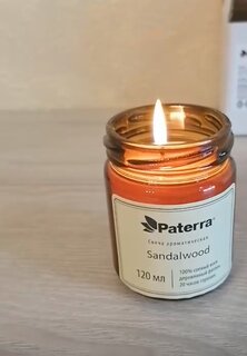 Свеча декоративная ароматическая, в стакане, Sandalwood, 120 гр., 401-293 - фото 4 от пользователя