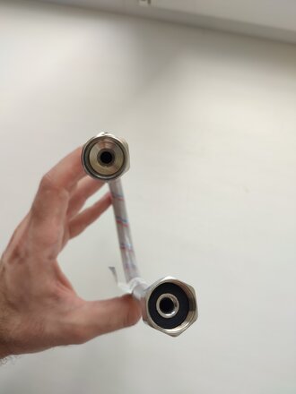 Подводка для воды 1/2&quot;х0.4 м, г-ш, латунь, полимер, AquaLine - фото 9 от пользователя