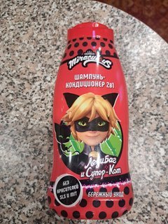 Шампунь-кондиционер детский Miraculous, 2в1, Супер Кот, 400 мл - фото 1 от пользователя