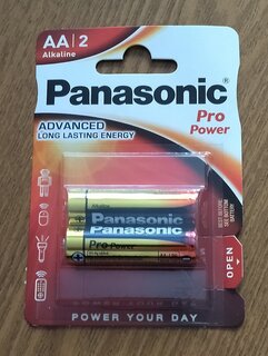 Батарейка Panasonic, АА (LR6, 15A), Pro Power, щелочная, 1.5 В, блистер, 2 шт, 7448 - фото 5 от пользователя