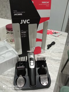 Набор для стрижки и бритья, JVC, JHC58RS, аккумуляторный, 3 Вт, черно-серый, 19119 - фото 3 от пользователя