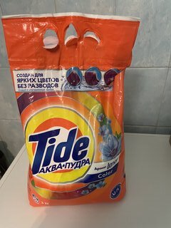 Стиральный порошок Tide, 3 кг, автомат, для цветного белья, Color 2 в 1 - фото 1 от пользователя