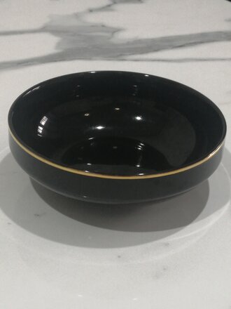 Салатник фарфор, круглый, 14х4.7 см, Black Gold, Domenik, DM3013-1 - фото 4 от пользователя