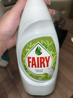 Средство для мытья посуды Fairy, Зеленое яблоко, 900 мл - фото 1 от пользователя