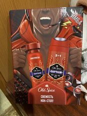 Набор подарочный для мужчин, Old Spice, Captain, дезодорант спрей 150 мл + гель для душа+шампунь 250 мл - фото 1 от пользователя