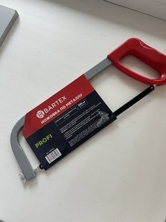 Ножовка по металлу, 300 мм, рукоятка пластик, Bartex, Profi, SM-300 - фото 6 от пользователя