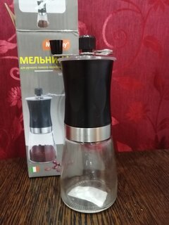 Кофемолка ручная 6.6х18 см, стекло, Mallony, Mulino, 004681 - фото 2 от пользователя