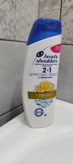 Шампунь Head &amp; Shoulders, Цитрусовая свежесть 2в1, против перхоти, 400 мл - фото 8 от пользователя