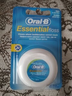 Зубная нить Oral-B, Essential floss мятная - фото 3 от пользователя