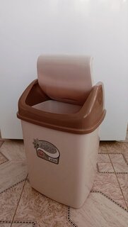 Контейнер для мусора пластик, 10 л, прямоугольный, плавающая крышка, в ассортименте, Dunya Plastik, Sympaty, 09402 - фото 8 от пользователя