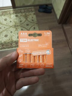 Батарейка TDM Electric, ААА (LR03, 24A), Alkaline, щелочная, 1.5 В, коробка, 8 шт, SQ1702-0004 - фото 2 от пользователя