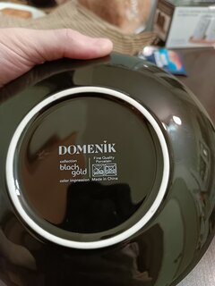 Тарелка суповая, фарфор, 19 см, круглая, Black Gold, Domenik, DM3012-1 - фото 4 от пользователя